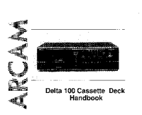 Arcam DELTA-100 - Owners Manual 